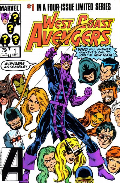 West Coast Avengers (1984) - Complete 4 Issue Set