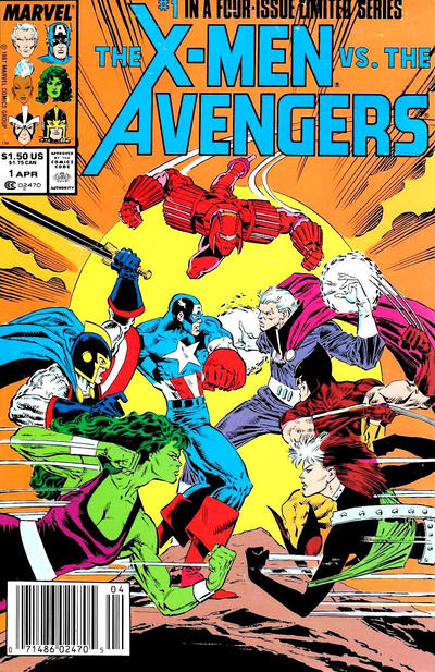 X-Men vs. The Avengers (1987) - Complete 4 Issue Set