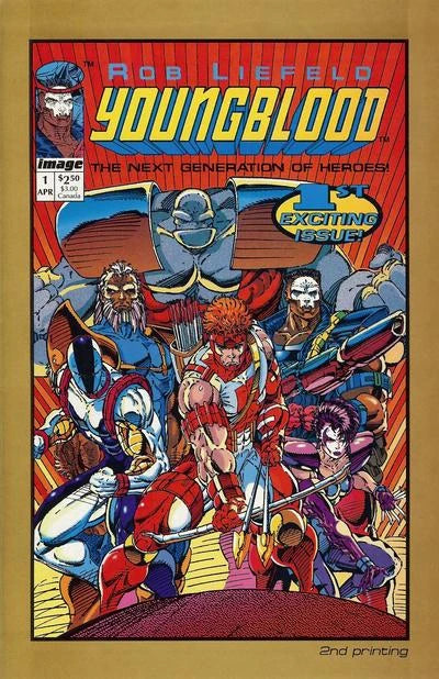 Youngblood #1 (1992) 2nd Print Variant