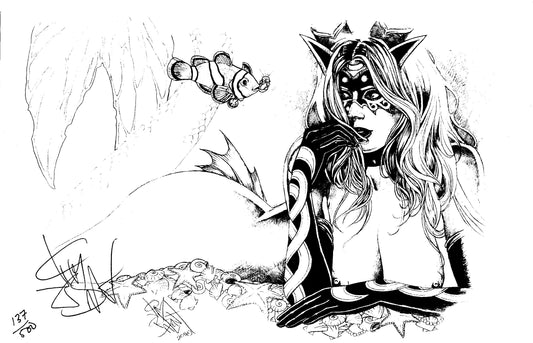 Tarot: Witch of the Black Rose - Signed Litho (Mermaid)