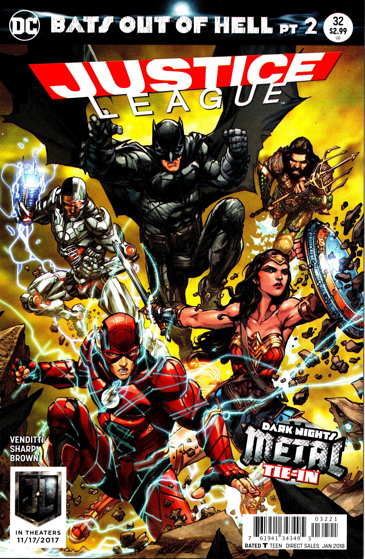 Justice League #32 (2017) Howard Porter Variant