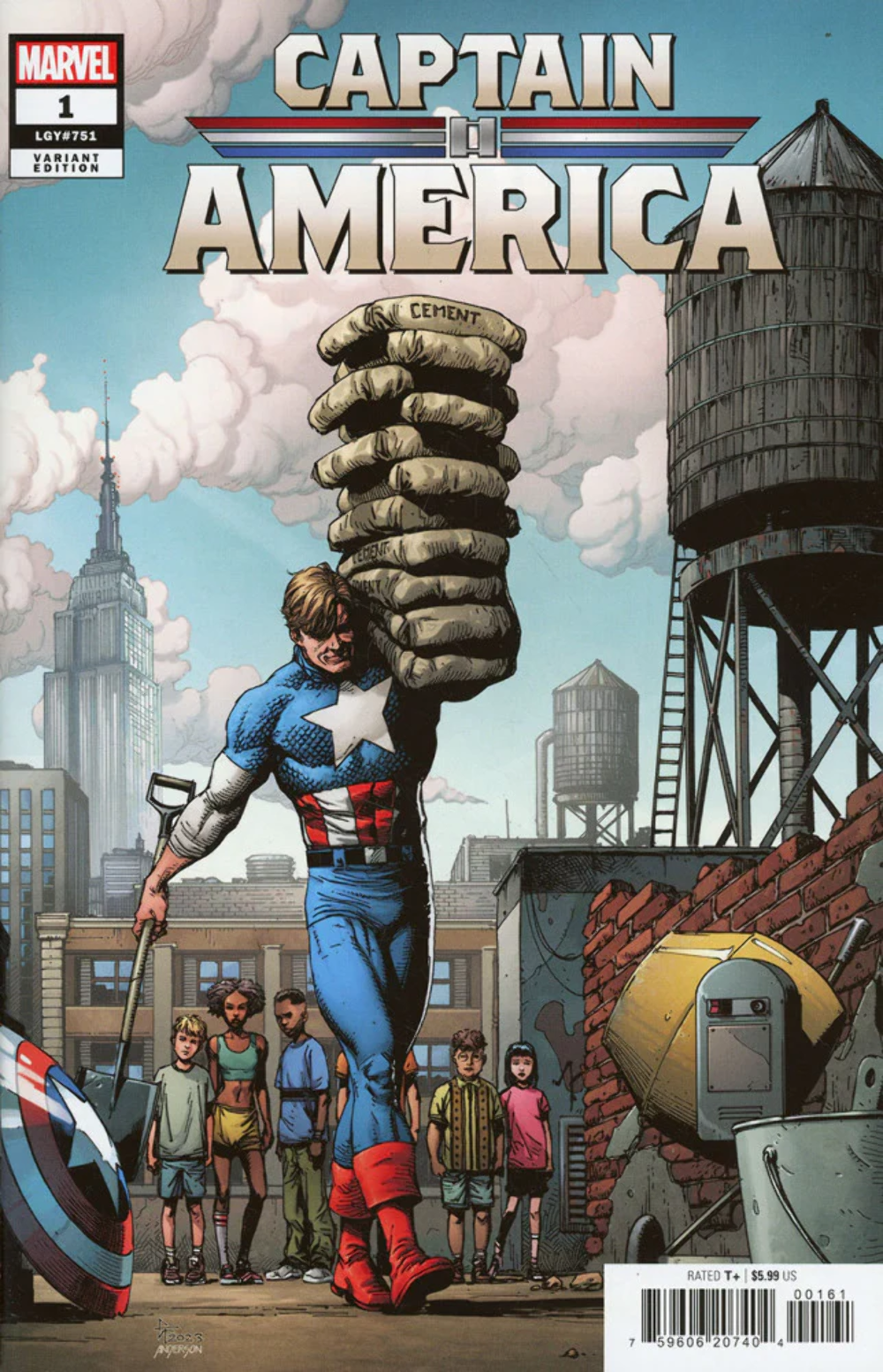 Captain America #1 (2023) Lgy #751 Frank variant