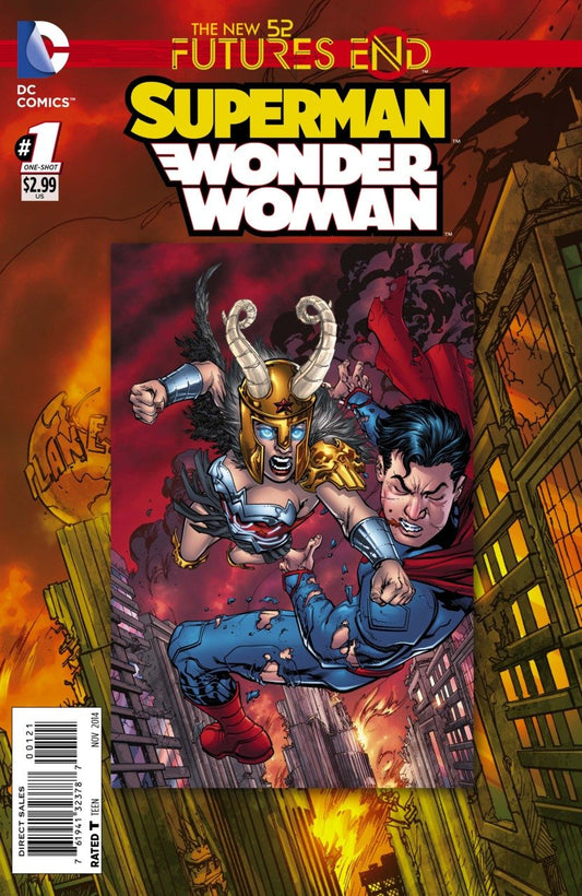 Superman Wonder Woman Futures End 1-Shot - Lenticular Cover
