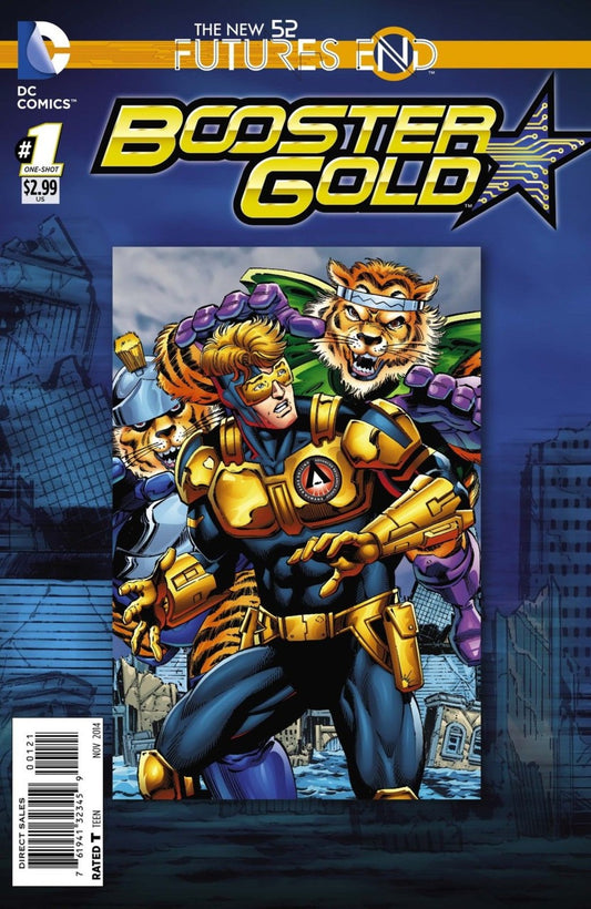 Booster Gold Futures End 1-Shot - Lenticular Cover