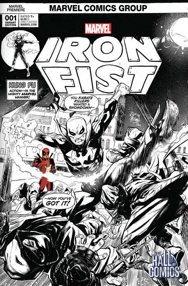 Iron Fist (2017) #1 (Cvr B) Black & White & Red Variant Cover