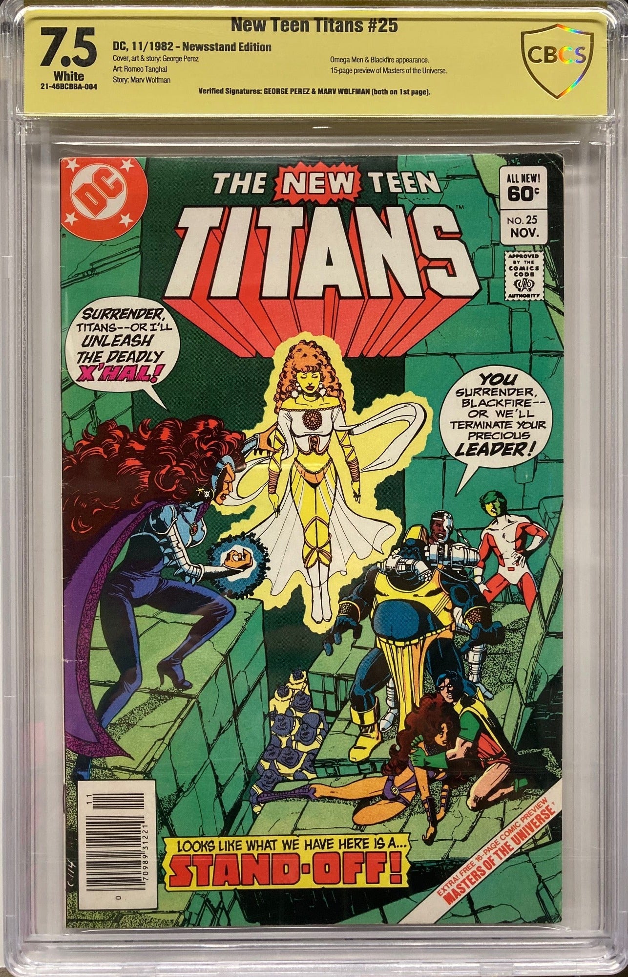 Nouveaux Teen Titans (1980) # 25 - Signature vérifiée par CBCS 7.5