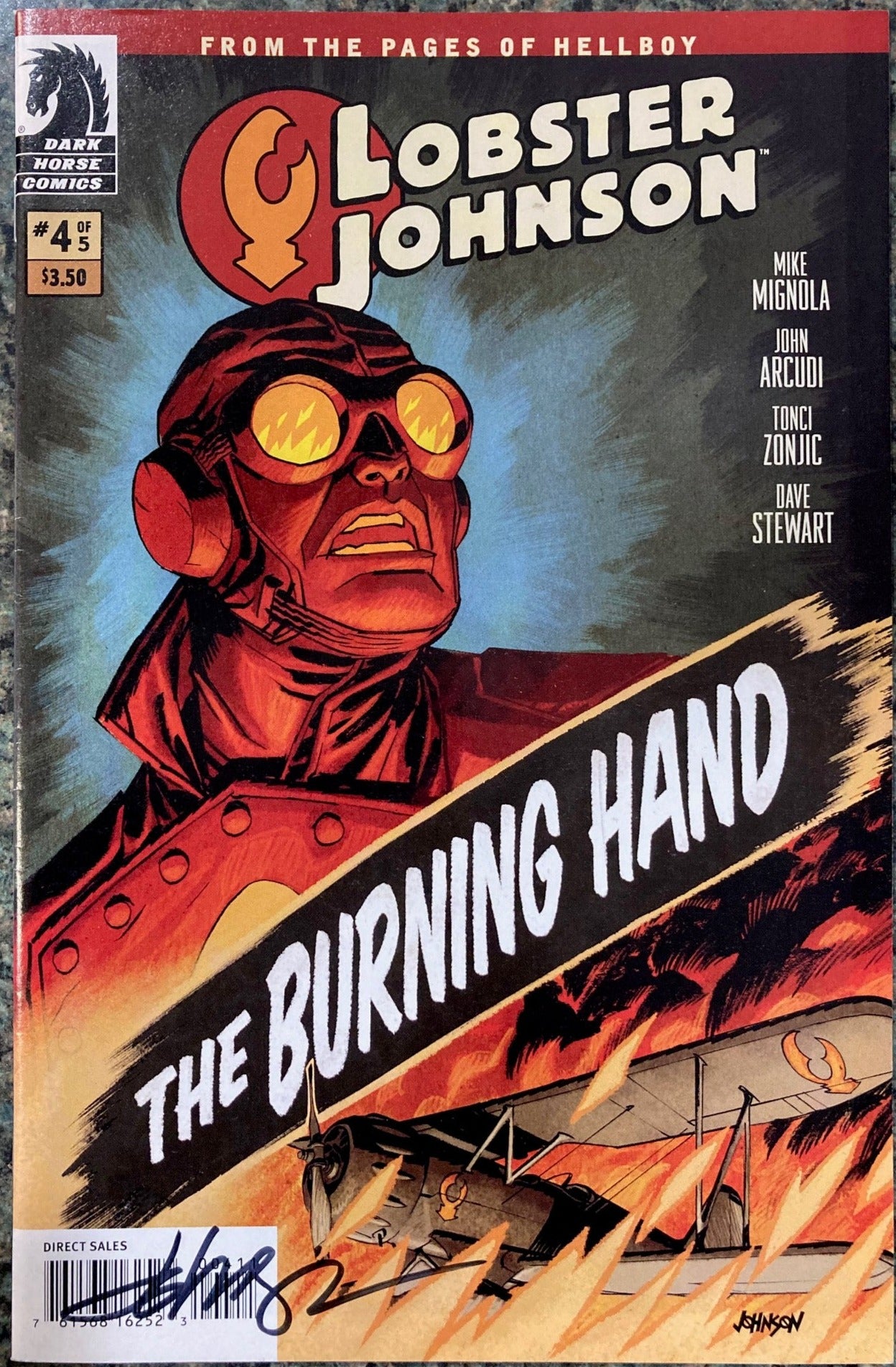 Lobster Johnson: Burning Hand #4 - Signed