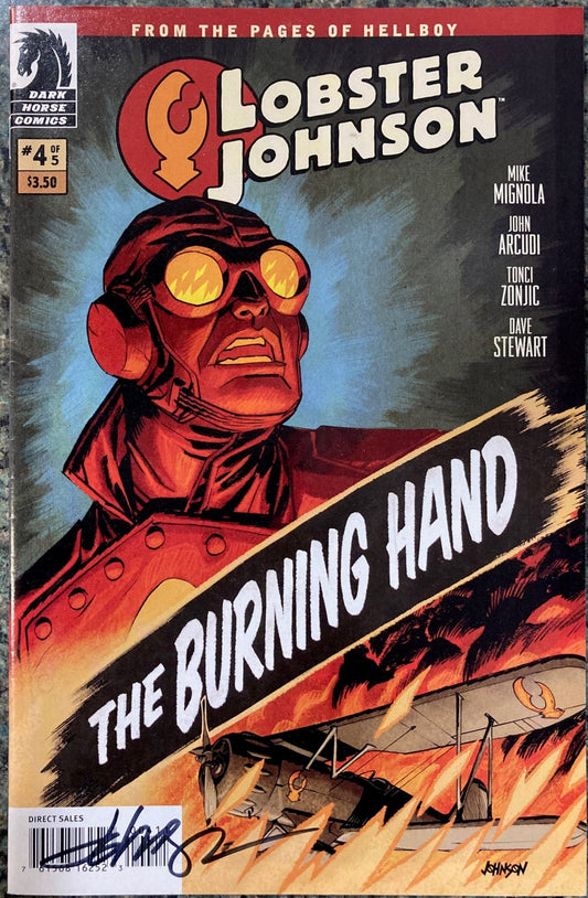 Lobster Johnson: Burning Hand # 4 - Signé