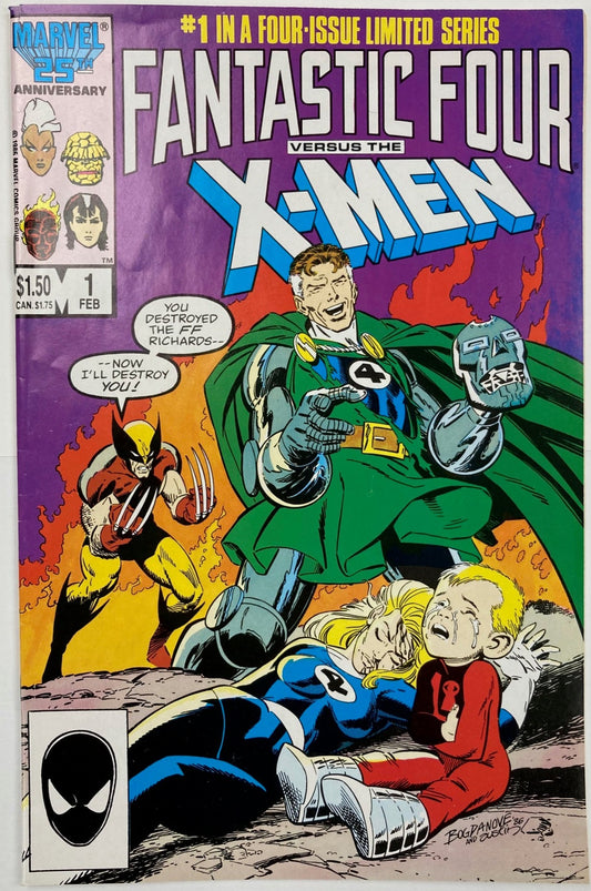 Fantastic Four vs X-Men (1987) - Complete 4 Issue Set