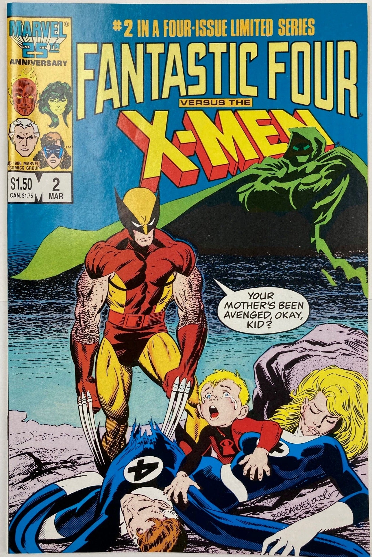 Les Quatre Fantastiques contre X-Men (1987) 4x Set