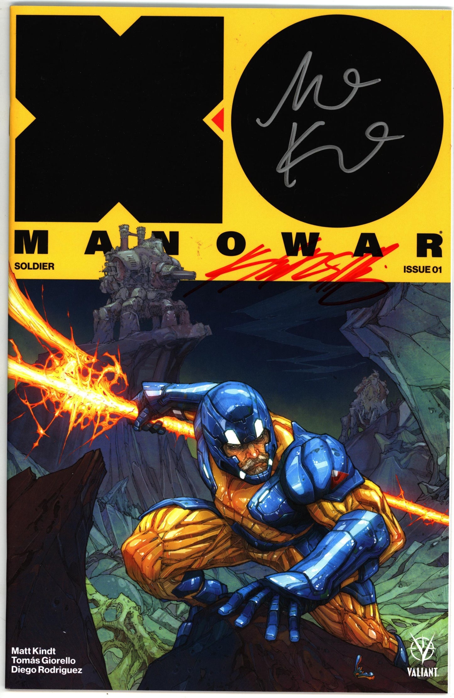 X-O Manowar (2017) #1 Cover B Signed