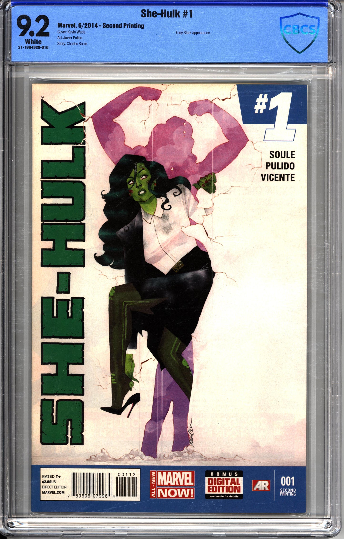 She-Hulk (2014) # 1 - CBCS 9.2 - 2e impression