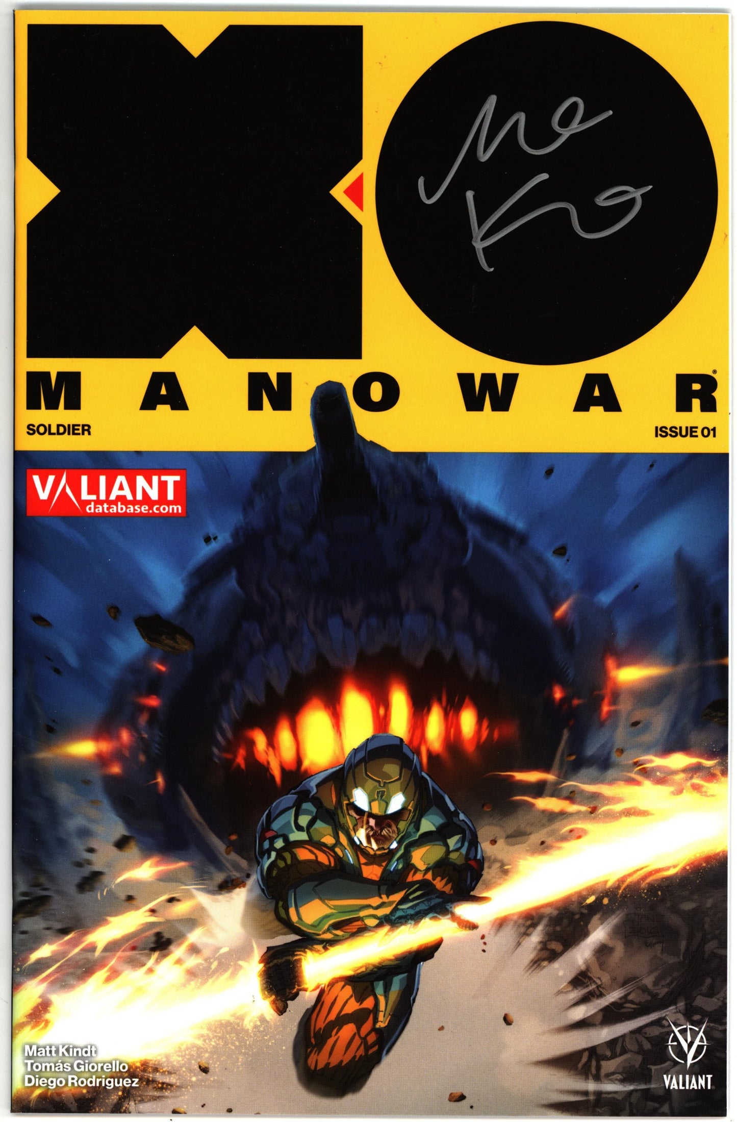 XO Manowar (2017) # 1 Tan Variant signé