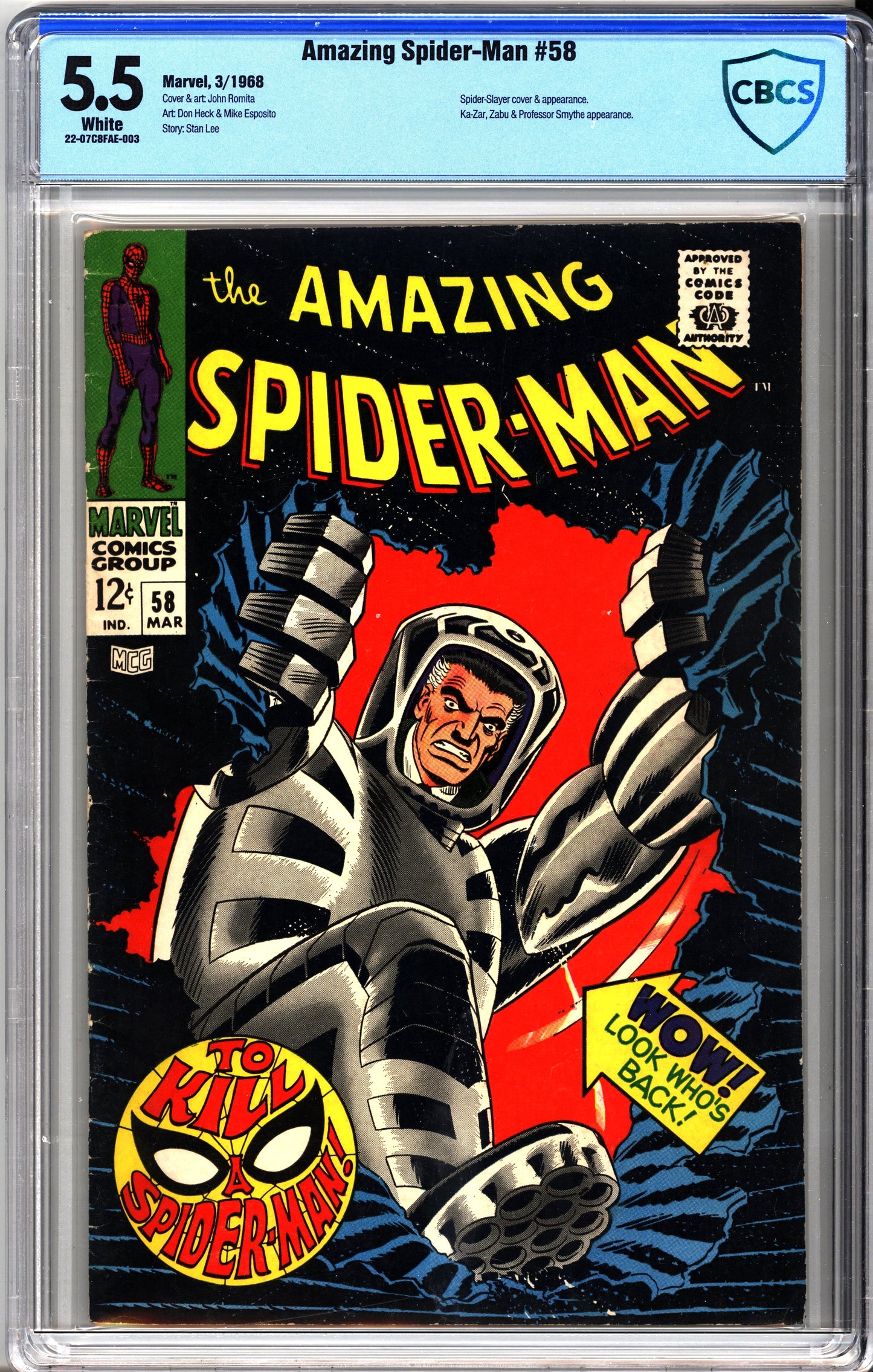 Amazing Spider-Man #58 (1968) CBCS 5.5