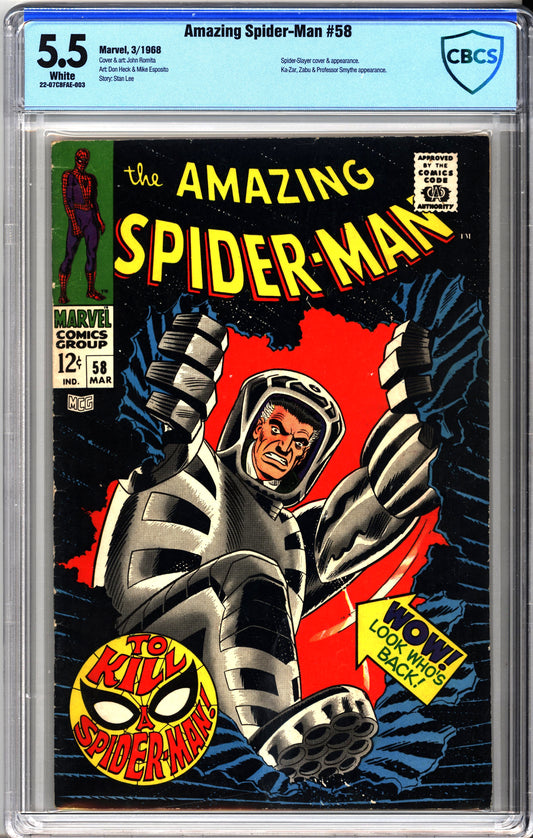 Incroyable Spider-Man (1963) #58 - CBCS 5.5