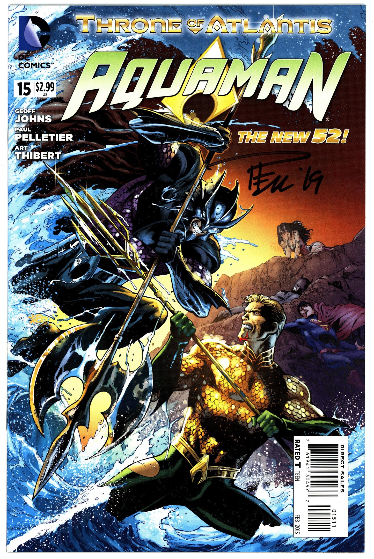 Aquaman (2011) #15 - Signed