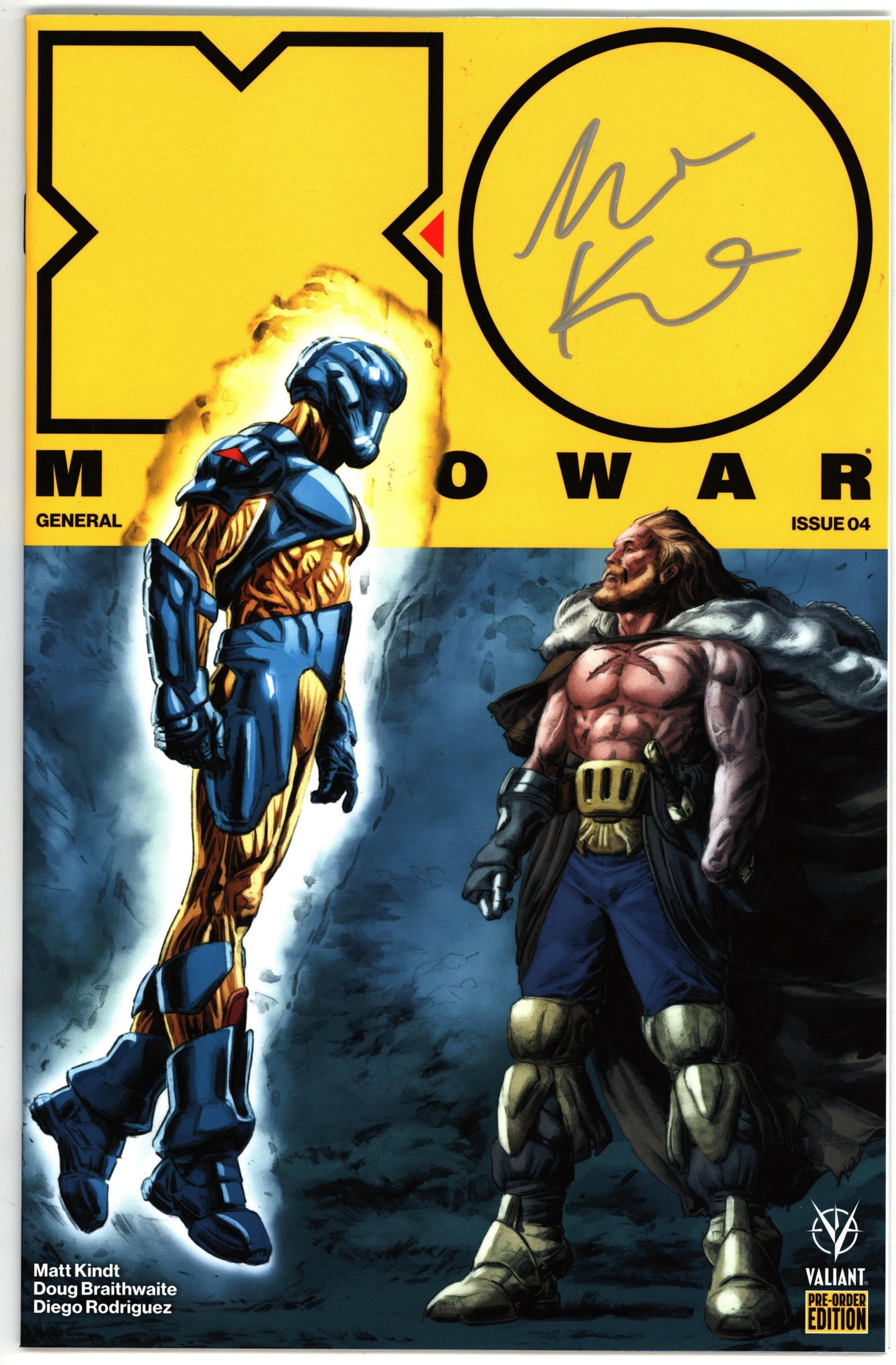 X-O Manowar (2017) #4 Pre-Order Variant Signed