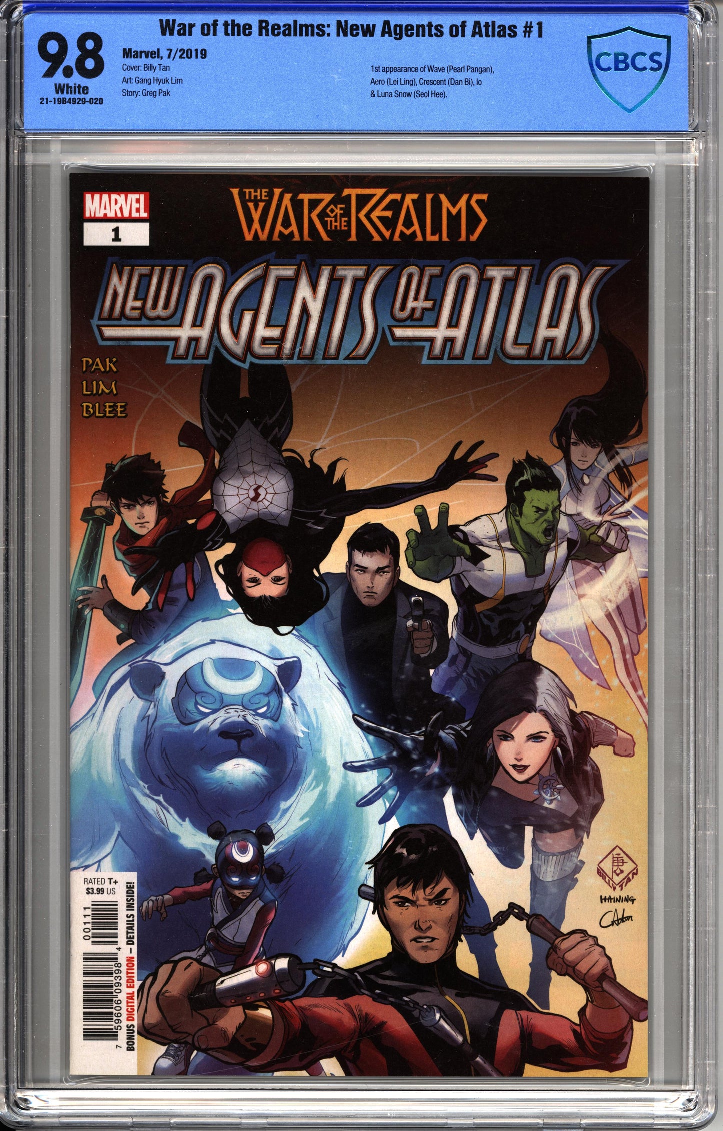 War of the Realms Nouveaux agents d'Atlas #1 - CBCS 9.8