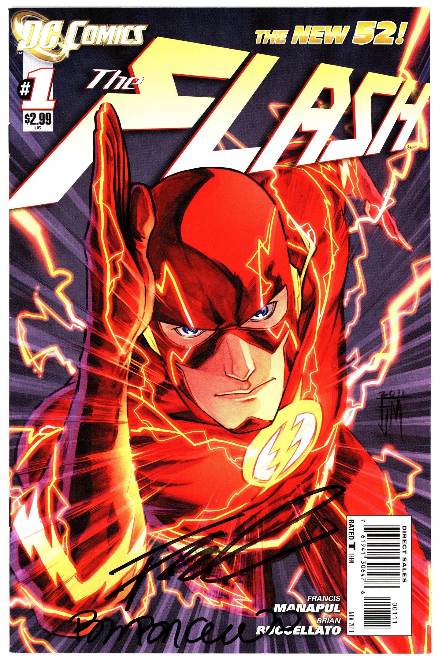 Flash (2011) #1 - 2x Signed