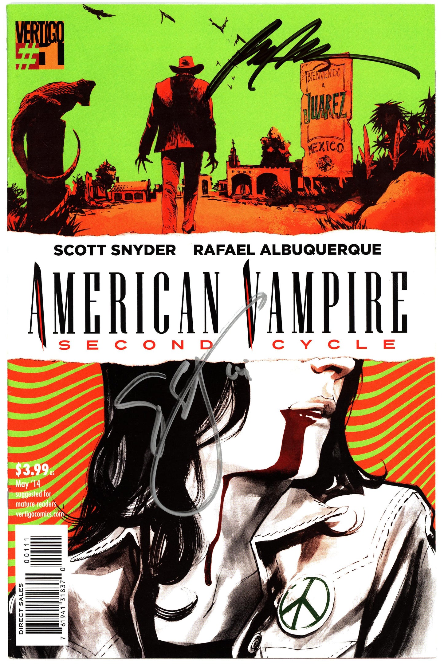 American Vampire Second Cycle #1 - 2x Signed