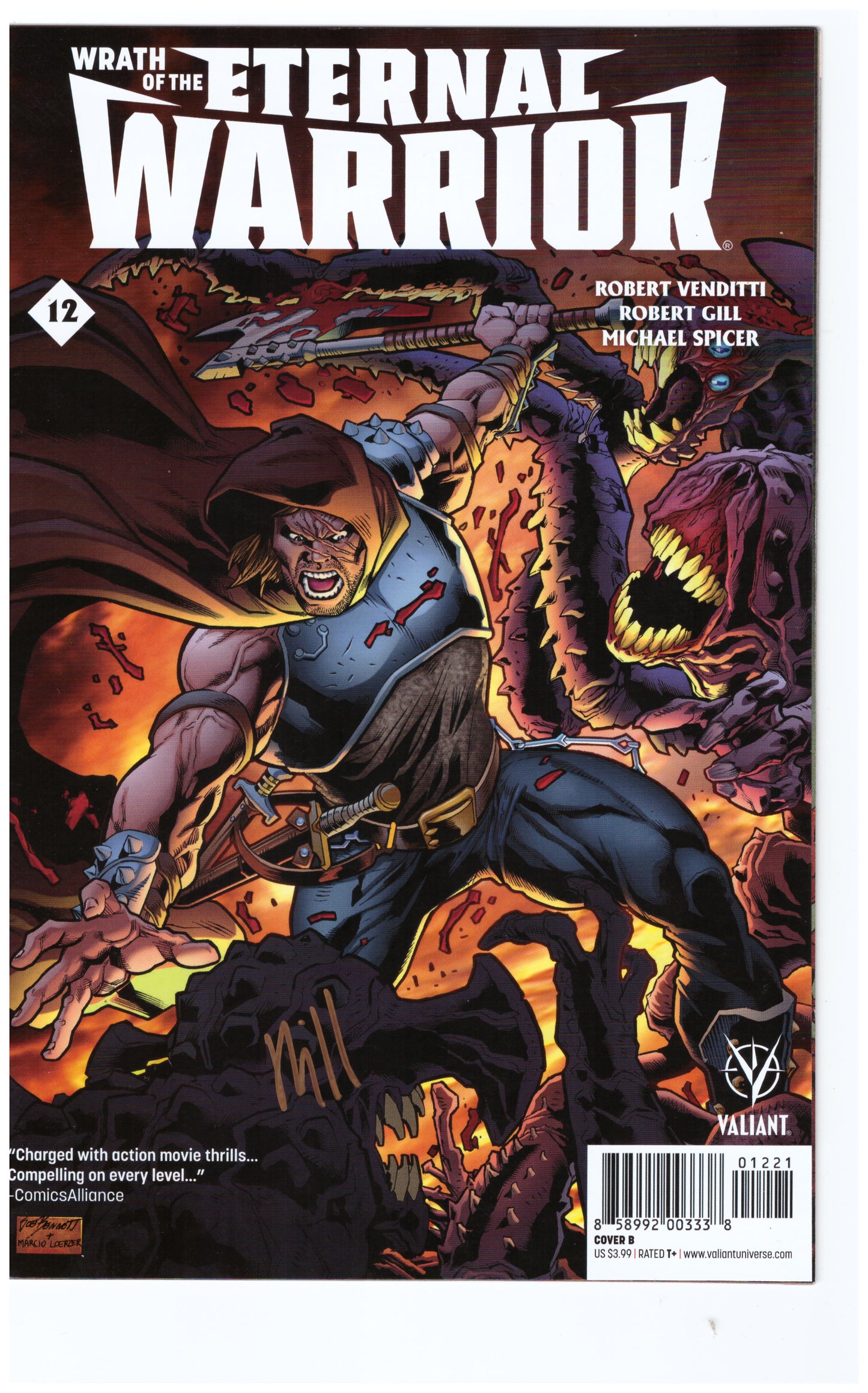 Wrath of the Eternal Warrior #12 Signed