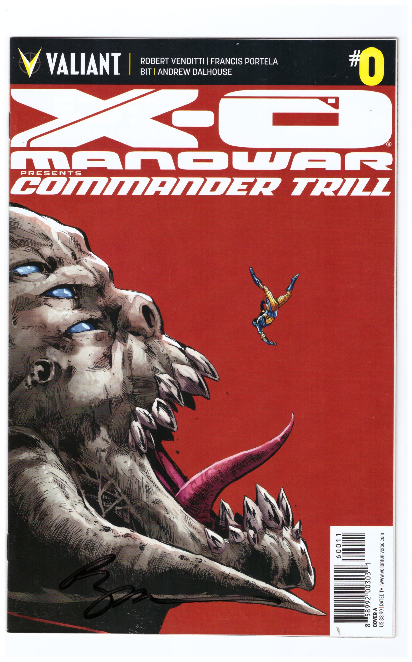 X-O Manowar (2012) Commander Trill #0 Signed