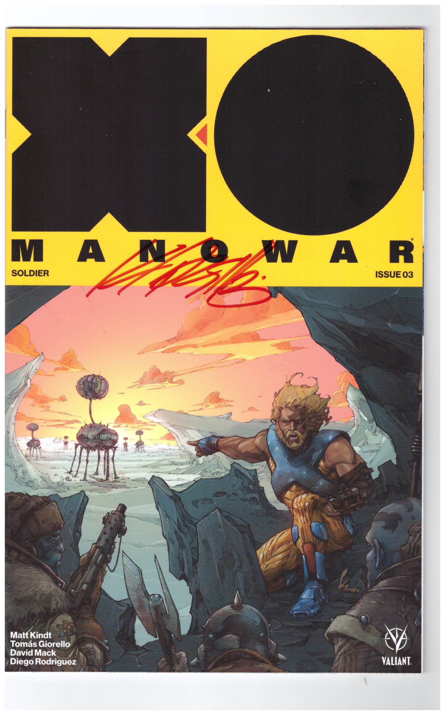 X-O Manowar (2017) #3 B Cover Signed