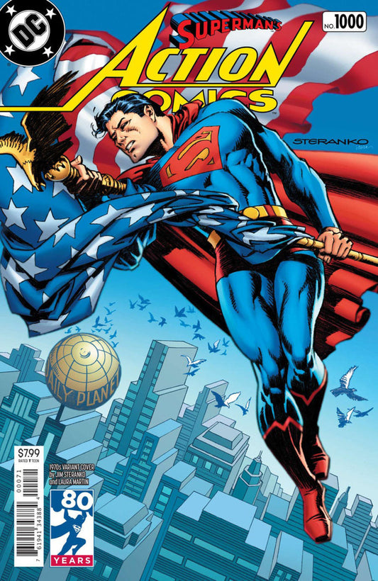 Action Comics (2016) # 1000 - Variante des années 1970