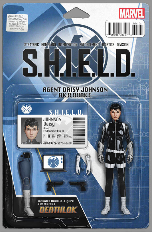 Quake: SHIELD 50th Anniversary #1 (2015) Action Figure Variant