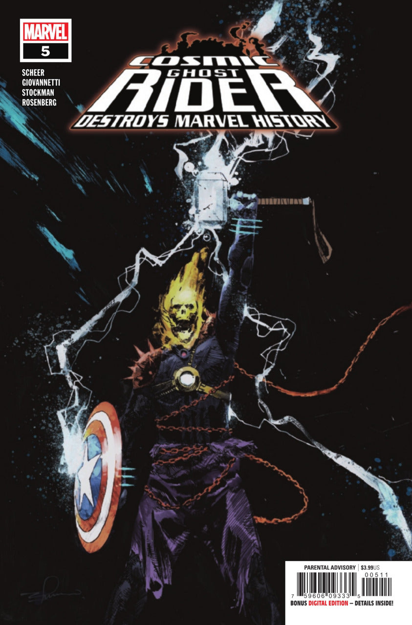 Cosmic Ghost Rider détruit l'histoire de Marvel # 5 Une couverture