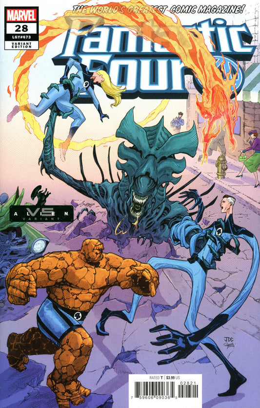 Fantastic Four #28 (2018) Alien Variant - Lgy #673