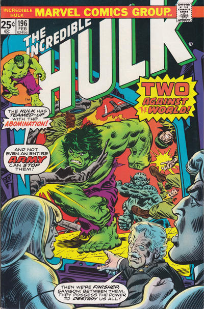 L'Incroyable Hulk (1968) #196
