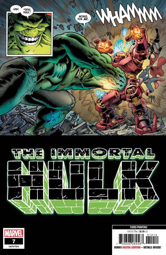 Immortel Hulk # 7 - 3e tirage