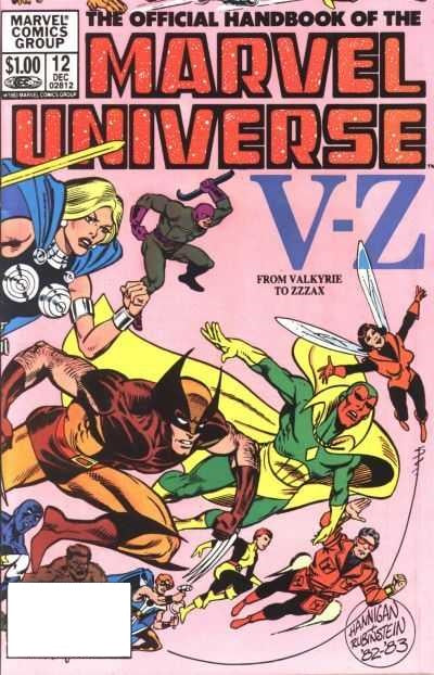 Official Handbook of the Marvel Universe (1983) #12