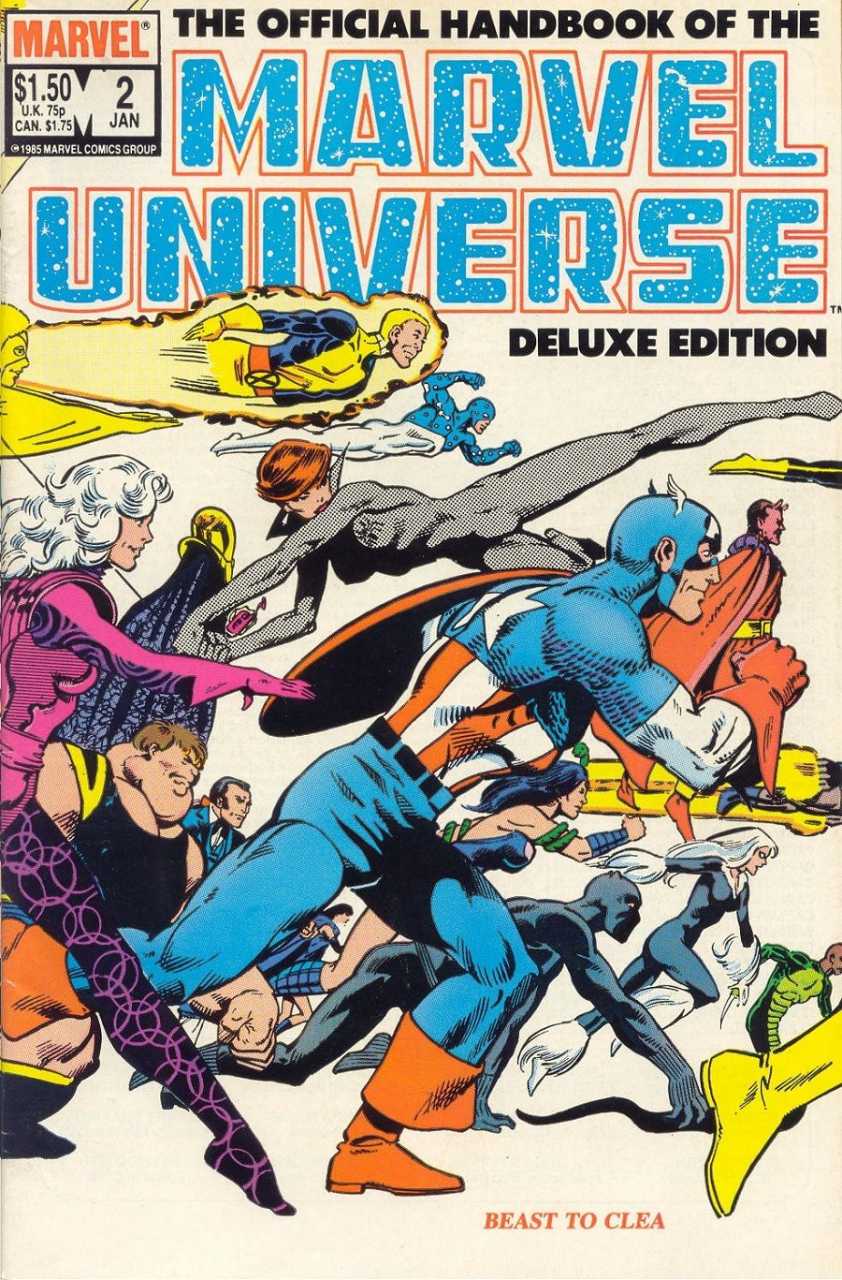 Manuel officiel de l'édition Deluxe de l'univers Marvel (1985) 20x Set