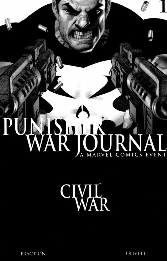 Punisher War Journal (2007) # 1 Variante noir et blanc