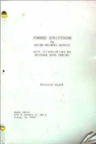 Powers Scriptbook by Brian Michael Bendis