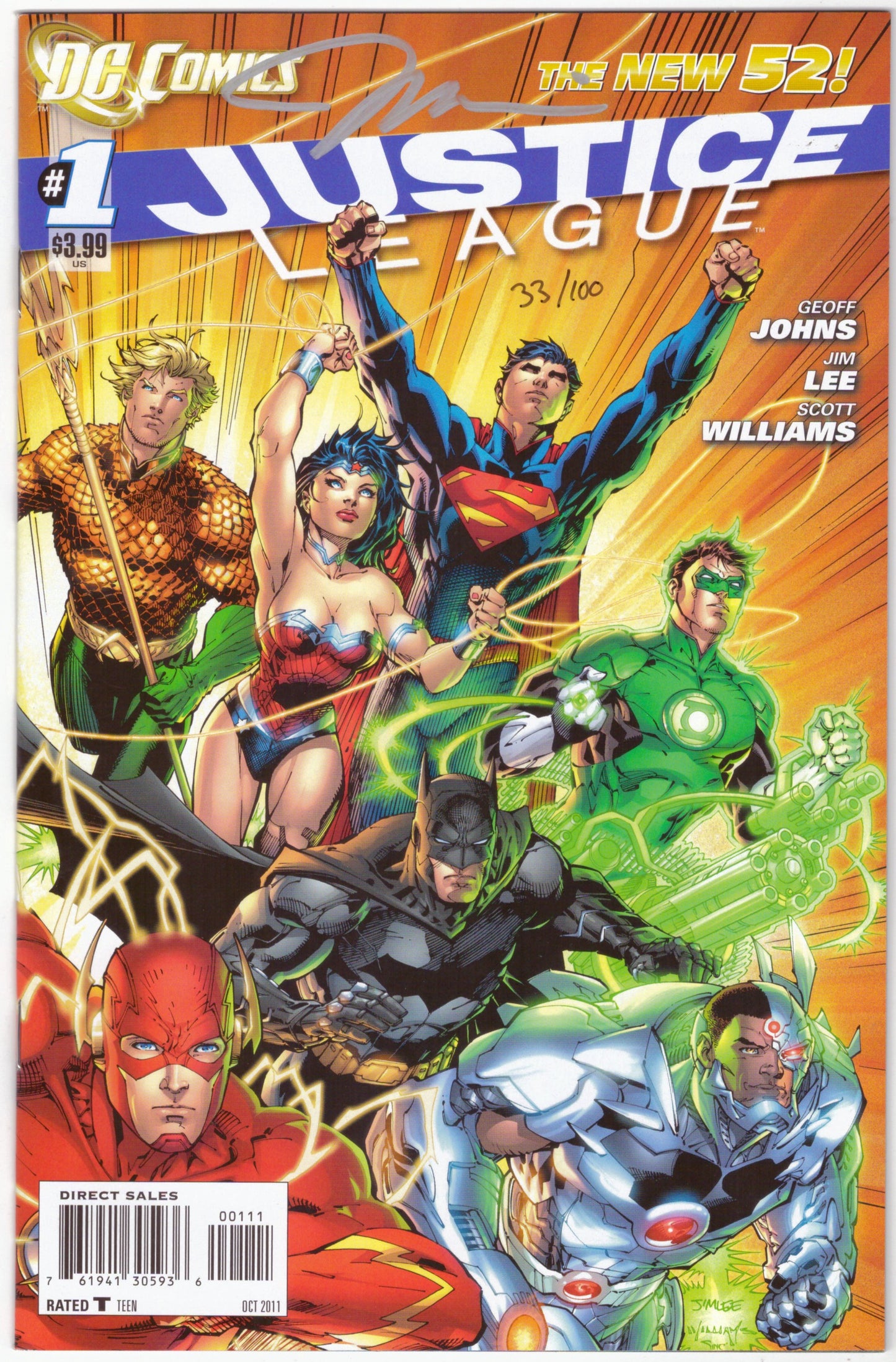Justice League (2011) # 1 - Signé