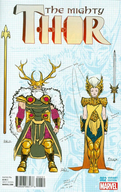 Mighty Thor (2016) #2 - Variante de conception