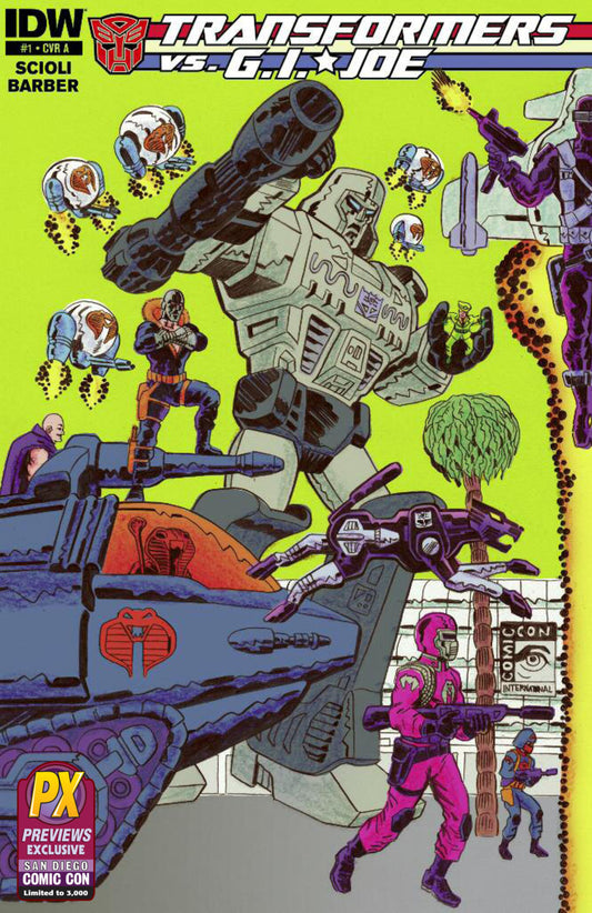 Transformers vs GI Joe #1 - Ensemble de variantes SDCC