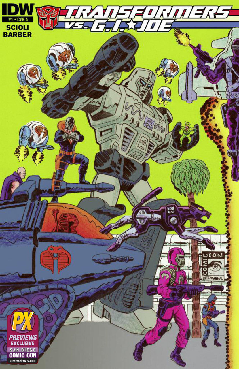 Transformers vs GI Joe #1 - SDCC Variant Set