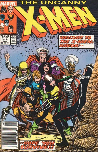 Uncanny X-Men (1963) # 219 Kiosque à journaux